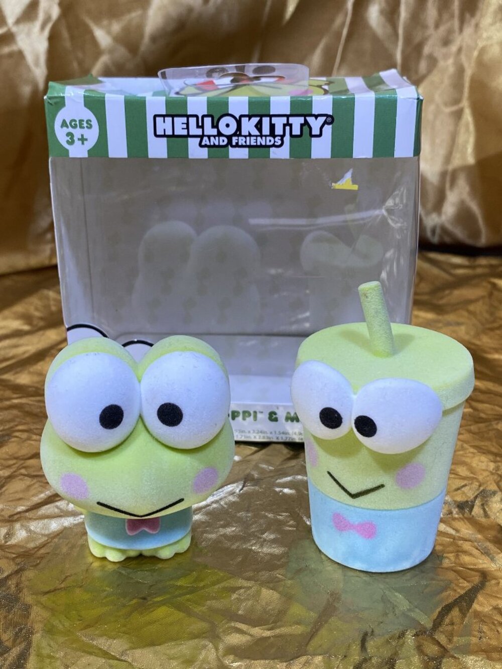 Hello Kitty And Friends Figurine KEROPPI & MILKSHAKE